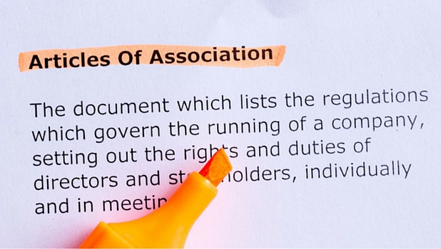 Updates to your Articles of Association