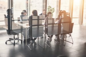 Board meeting in progress
