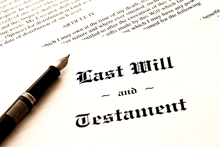 Pen with Last Will & Testament