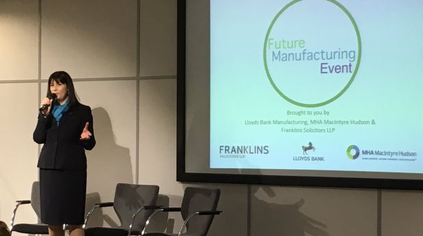 Sarah Canning at Future Manufacturing Event