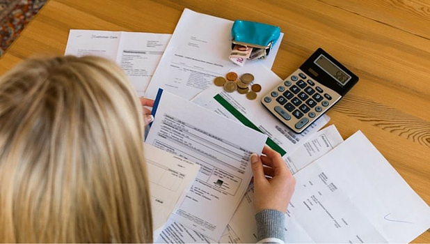 Financial paperwork and calculator