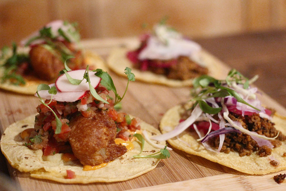 Selection of tacos