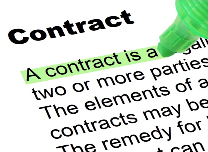 Highlighted contract