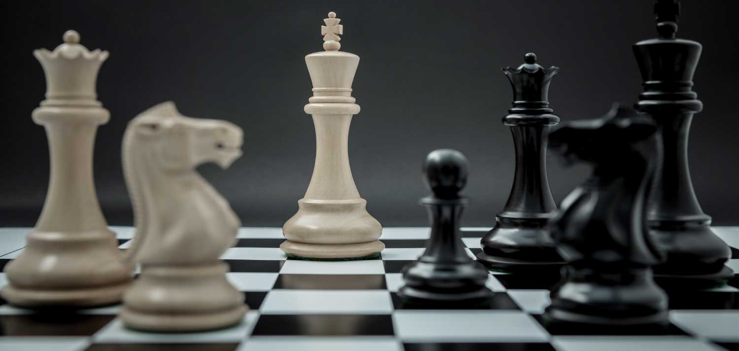 Arbitration image with chess pieces